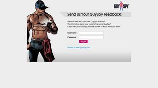 Login to send us your GuySpy feedback!
