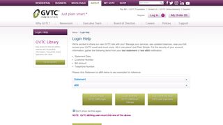 Login Help - GVTC