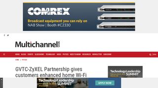GVTC-ZyXEL Partnership gives customers enhanced home Wi-Fi ...