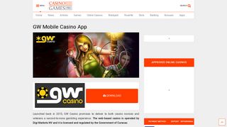 GW Casino Mobile App - Download GW Mobile Casino