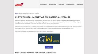 GW Casino Ratings & Reviews |Claim AU$2000 Plus 200 Free Spins