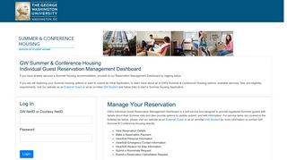 GW Summer & Conference Housing - STC Apps Server - The George ...