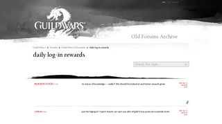 daily log-in rewards - Guild Wars 2