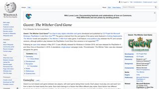 Gwent: The Witcher Card Game - Wikipedia