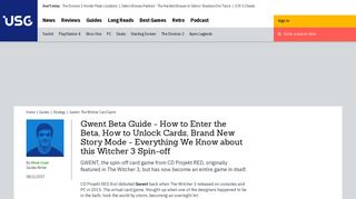 Gwent Beta Guide - How to Enter the Beta, How to Unlock Cards ...