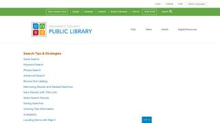 Gwinnett County Public Library | Account Help
