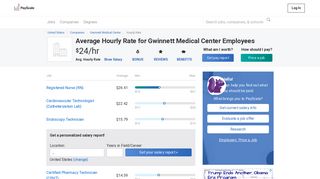 Gwinnett Medical Center Wages, Hourly Wage Rate | PayScale