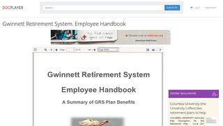 Gwinnett Retirement System. Employee Handbook - PDF