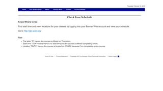 Gwinnett Technical College Online > Course Schedule - GVTC