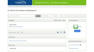 What is the website for Mylabsplus? - Ask Us! - Gwinnett Tech Library