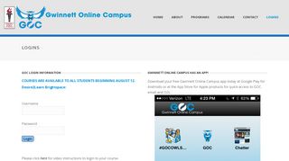 Logins | Gwinnett Online Campus