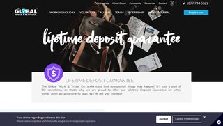 Lifetime Deposit Guarantee - The Global Work & Travel Co.