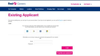 My Application - FirstGroup UK Careers