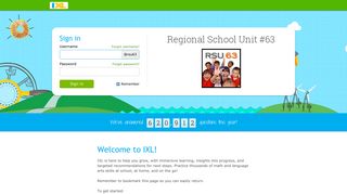 IXL - Regional School Unit #63