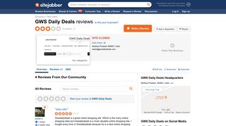 GWS Daily Deals Reviews - 4 Reviews of Gwsdailydeals.com ...