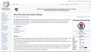 Glen Waverley Secondary College - Wikipedia
