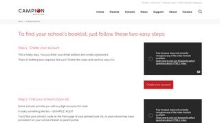 Find your book list - Campion Education