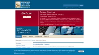 Student Email & Calendar - The George Washington University