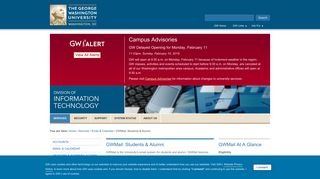 GWMail: Students & Alumni - The George Washington University