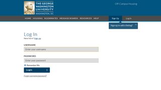The George Washington University | Off Campus Housing Search ...