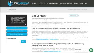 GXS Comcast | B2BGateway