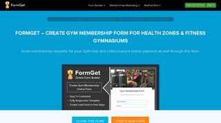 Gym Membership Form For Health Zones & Fitness Gyms | FormGet