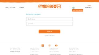 Sign In - Gymboree