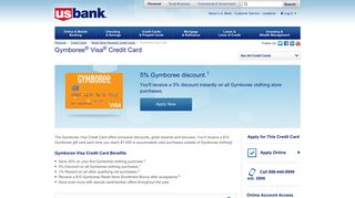 Gymboree® Visa® Credit Card | U.S. Bank
