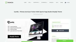 Gymify – Fitness and Gym Trainer with Sports Yoga studio Shopify ...