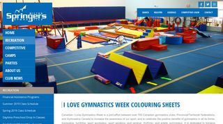 I LOVE Gymnastics Week Colouring Sheets - Milton Springers