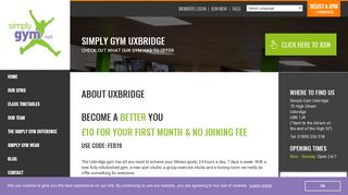 Uxbridge - Simply Gym