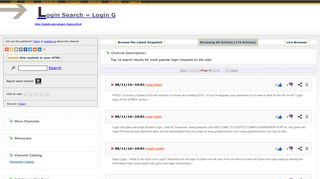 Login Search » Login G - RSSing.com