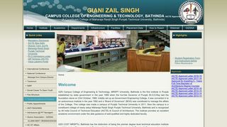 Giani Zail Singh PTU Campus Bathinda