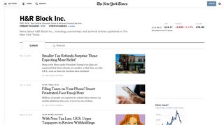H&R Block Inc. - The New York Times