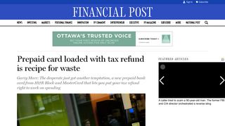 Tax refunds: Prepaid card loaded with refund is recipe for disaster ...