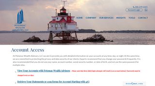 Account Access - Potomac Wealth Advisors