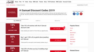 H Samuel Discount Codes & Vouchers for February 2019 - Valid ...