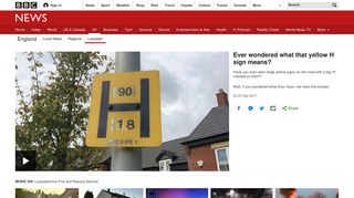 Ever wondered what that yellow H sign means? - BBC News