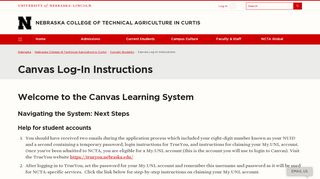 Canvas Log-In Instructions | Nebraska College of Technical ...