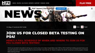 Join Us for Closed Beta Testing on PS4! | H1Z1 | Battle Royale ...