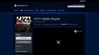 H1Z1: Battle Royale on PS4 | Official PlayStation™Store US