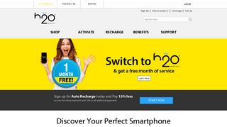 h2o Wireless: Prepaid Monthly Unlimited and Pay Go Plans | No ...