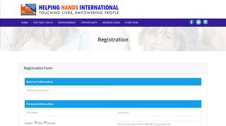 Registration - Helping Hands