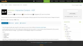 Moodle plugins directory: Interactive Content – H5P