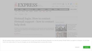 Hotmail login: How to contact Hotmail support - how to contact help ...