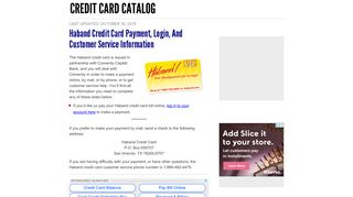 Haband Credit Card Payment, Login, and Customer Service ...