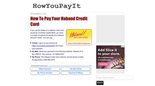 How To Pay Your Haband Credit Card - HowYouPayIt
