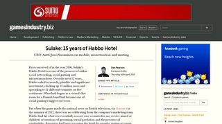Sulake: 15 years of Habbo Hotel | GamesIndustry.biz