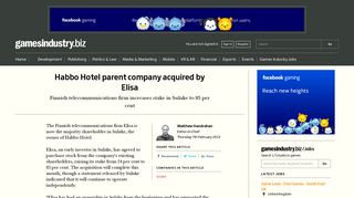 Habbo Hotel parent company acquired by Elisa | GamesIndustry.biz