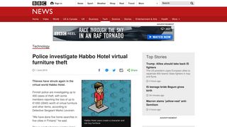 Police investigate Habbo Hotel virtual furniture theft - BBC News